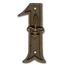 Chiffre fonte hauteur 12 cm - "1" - CHAPUIS