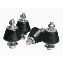 Lot de 4 plots anti vibratoires Qlima