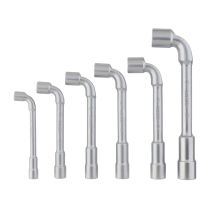 Jeu de 6 clés à pipe débouchées 8/17mm chrome vanadium - INVENTIV
