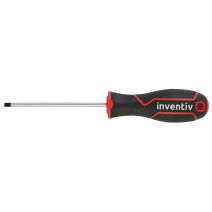 Tournevis plat électricien 4x100mm chrome vanadium - INVENTIV