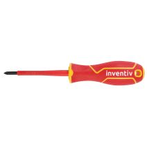 Tournevis Phillips isolé PH1x80mm chrome vanadium - INVENTIV