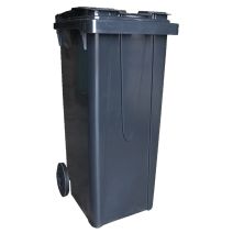 Poubelle homologuée NF EN 8401 anthracite 120L