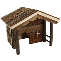 Maison avec Auvent Pin Hamster Souris - RONGIS