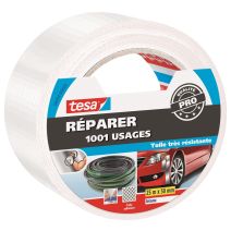 Adhésif Réparation Utile Applications Domestiques et Loisirs 25mx50mm Blanc