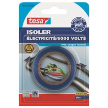 Adhésif Protection Isoler et Cercler Fils et Câbles Électriques 10mx15mm Bleu