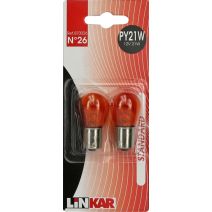 2 lampes PY21W 12V 21W - LINKAR