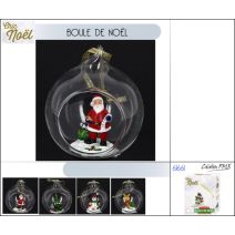 Boule de Noël en Verre Ouverte 7,1x6,5x7,7cm