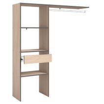 Dressing Chicago Module D Colonne Penderie 161x180x40cm chêne - EKIPA