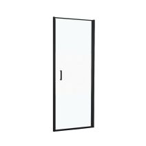 Porte douche pivotante verre sérigraphié 90cm noir mat - INVENTIV
