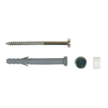 FIX. WC. BIDET 6X80 CHEVILLE LONG. 8X80 + CAPU