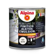 ALKYDE EMULSION BRILLANT GRIS PLUME 0.5L