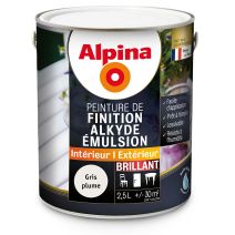 ALKYDE EMULSION BRILLANT GRIS PLUME 2.5L