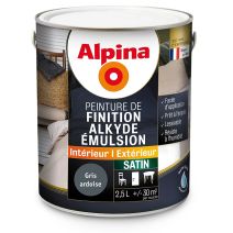 ALKYDE EMULSION SATIN GRIS ARDOISE 2.5L
