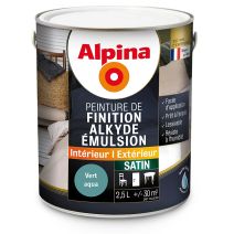 ALKYDE EMULSION SATIN VERT AQUA 2.5L