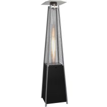 PARASOL CHAUFFANT PYRAMIDE GAZ NOIR 5-13KW - QLIMA