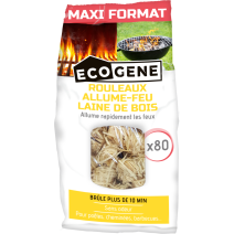 ROULEAU ALLUME FEU LAINE DE BOIS