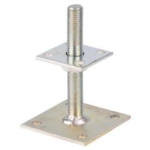 Pied de poteau 100x5mm Ø11mm 8 trous - ALBERTS