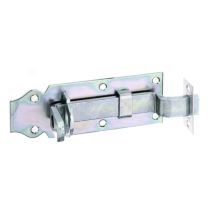Verrou porte-cadenas avec poignée large + gâche fixée L.120x44mm - ALBERTS