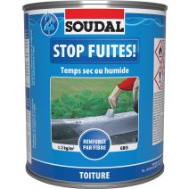 Revêtement spécial toiture Stop fuites 750g - SOUDAL