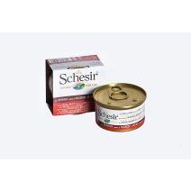 SCHESIR CHAT GELEE THON/FILET BOEUF B/ 85GR C141 