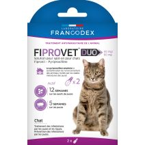 FIPROVET DUO 50 MG/60 MG - SOLUTION POUR SPOT-ON CHAT X2
