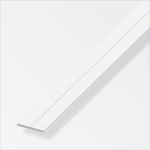 PLAT 19,5X2MM PVC BLANC 1M