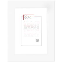 Cadre photo 13x18cm blanc mat
