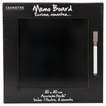 Memo board noir 30x30
