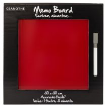 Memo board rouge 30x30