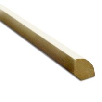 Quart rond mdf prépeint 2200x14x14