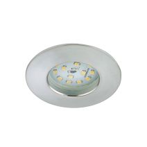 Spot encast fixe rond led 5w alu ip44 d75mm