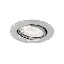 Spot rond enc. orient. led gu10 5w 400lm d86mm ip23 metal alu