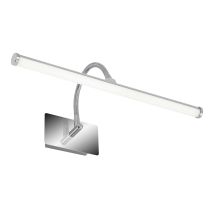 Applique salle de bain led 5,5w metal pvc chrome 410mm 550lm ip23 bras flexible