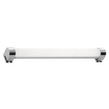 Applique salle de bain led 8w pvc chrome 328mm 720lm ip44 