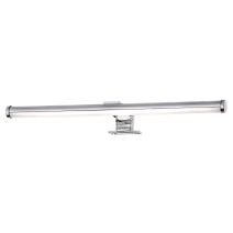 Applique miroir salle de bain led 6w metal pvc chrome 400mm 600lm ip44