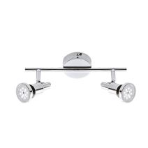 Réglette salle de bain 2 spots orient. led gu10 4w 400lm ip44