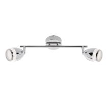 Réglette salle de bain 2 spots orient. led 4w 350lm ip44