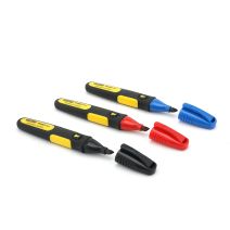 Marqueur 3 couleurs pointe large biseaut