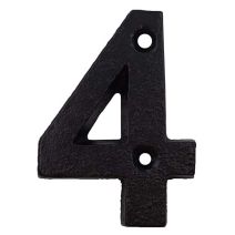 Chiffre acier noir 9,5x6cm n° 4