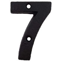 Chiffre acier noir 9,5x6cm n° 7