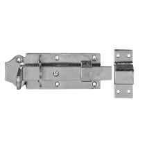 Verrou plat a bout. 125mm avec gache