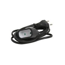 Rallonge électrique 2m 2x0.75 noir - DEBFLEX