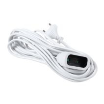 Rallonge électrique 5m 2x0.75 blanc - DEBFLEX