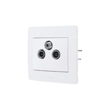 Prise tv-fm-sat blanc diam 2