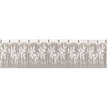 Rideau fleur blanc 90cm