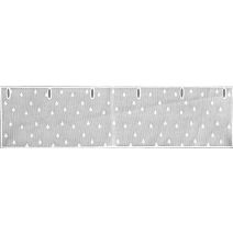 Rideau double rame blanc 60cm
