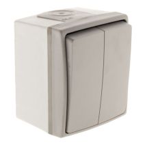Interrupteur double va & vient etanche ip55- orok