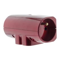 Fiche 4 prises Quadriplite 2x16a + 2x6a laterale rouge metal