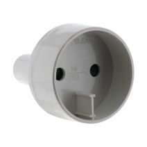 Adaptateur m us / f euro blanc - zenitech