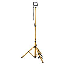 Projecteur led sur trepied 1x 20w jaune pour chantier - ip65 ce